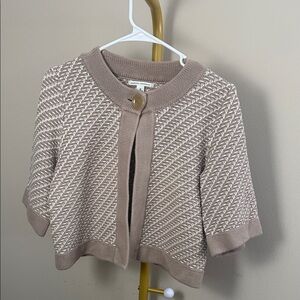 Banana Republic Tan and Cream Cardigan